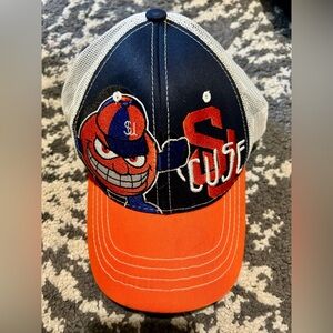Zephyr Orange and Blue Cap Vintage Otto the Orange Syracuse Orangemen